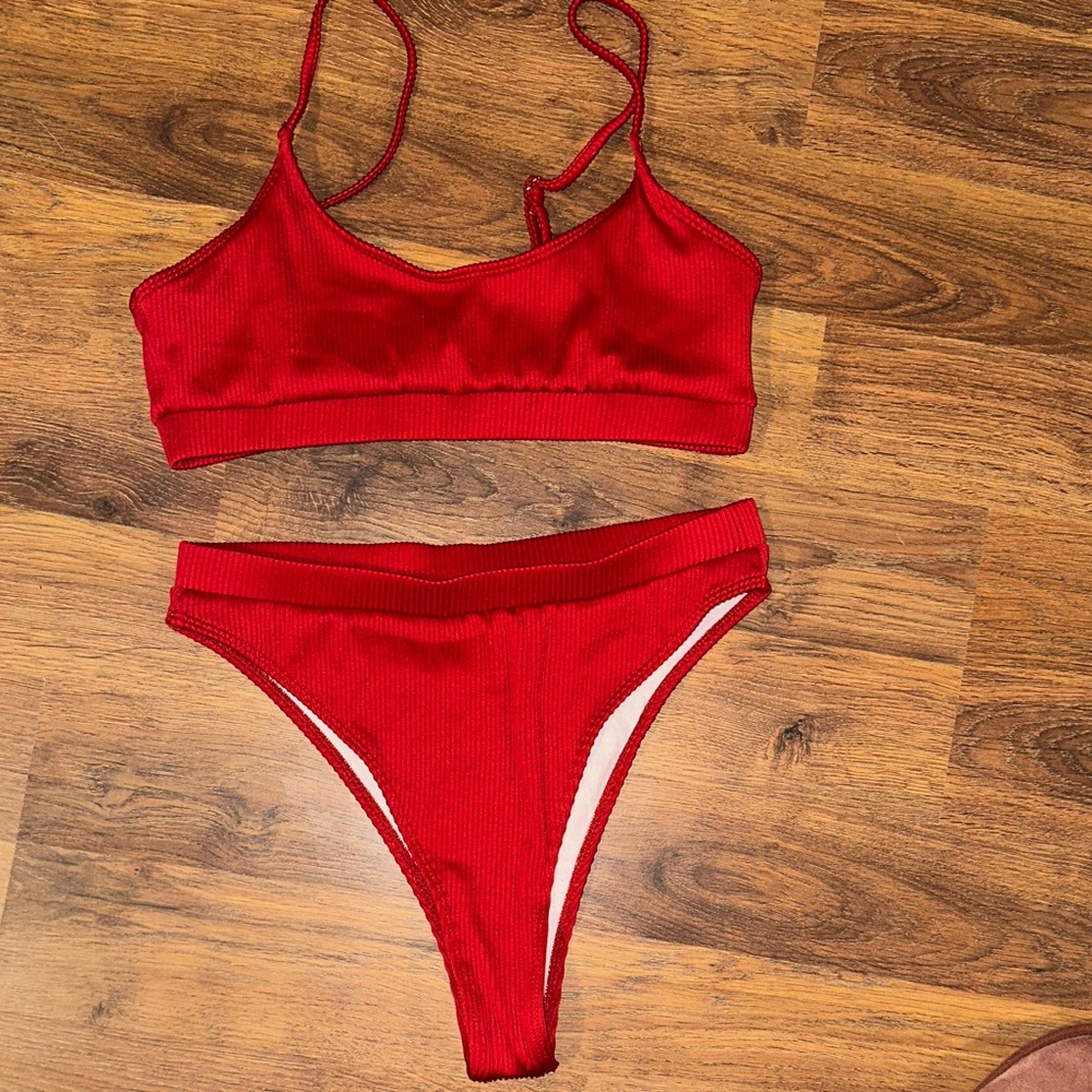 SHEIN Red Bikini Set